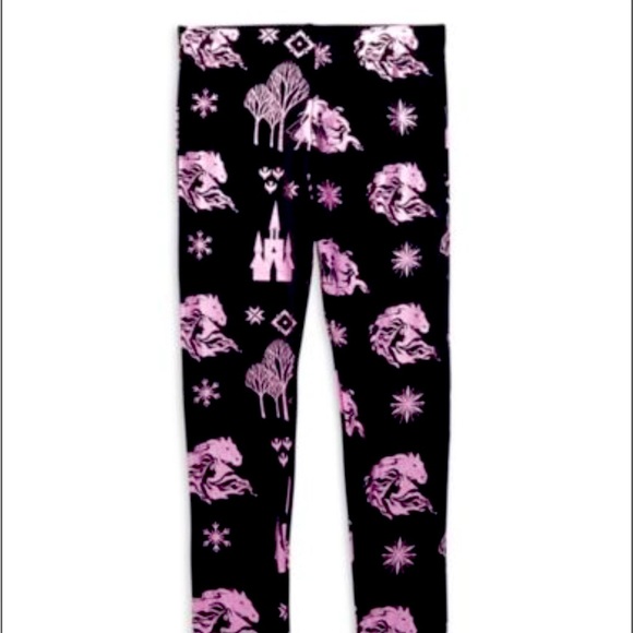 Terez x Disney Frozen 2 Epic Adventure Metallic Child Leggings Youth Leggings - Picture 1 of 14